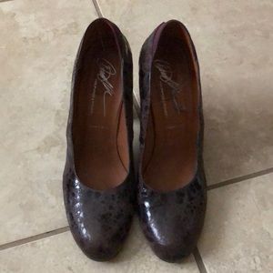 Dark brown high heels